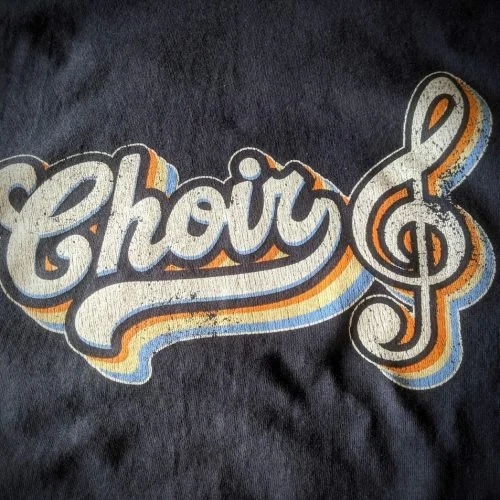 Distressed vintage-style screen print