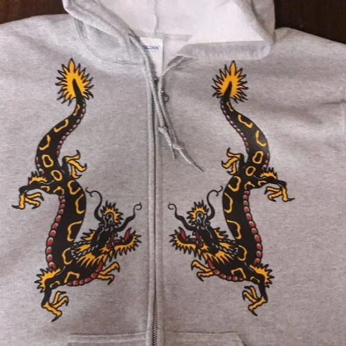 Custom screen printed hoodie