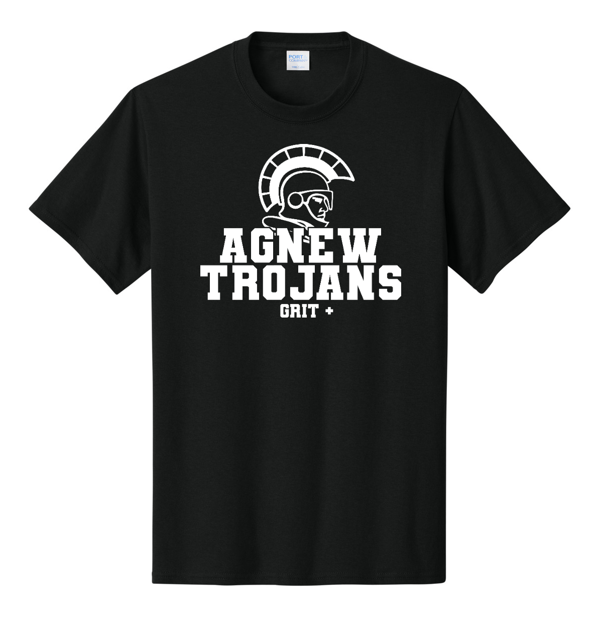 Agnew Trojans Grit+ Black Tee